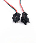 5M 16.4Ft 3 Pin JST SM LED Connector Cable For WS2812B WS2811 SK6812 Symphony LED Strips With Male And Female Plugs