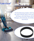 Dyson Replacement Clutch Belts Set For DC04 DC07 DC14 DC33 Vacuum Cleaners 4 Pack with rubber belt on floor