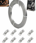 Get That Custom Cut Hose Clamp Kit You Need By The Foot With This Awesome Stainless Steel Worm Gear Roll For All Your Home Repair Projects Made From Tough 304 Metal To Fit Any Pipe Size. 30-foot stainless steel hose clamp roll with 8 fasteners