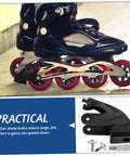 Replacement Inline Skate Brake Kit Universal Toe Stopper for Smooth Braking on roller skate with red wheels