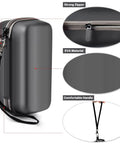 Hard Travel Power Bank Case For Anker USB C Portable Chargers 737 735 736 717 with zippered EVA case and handle.