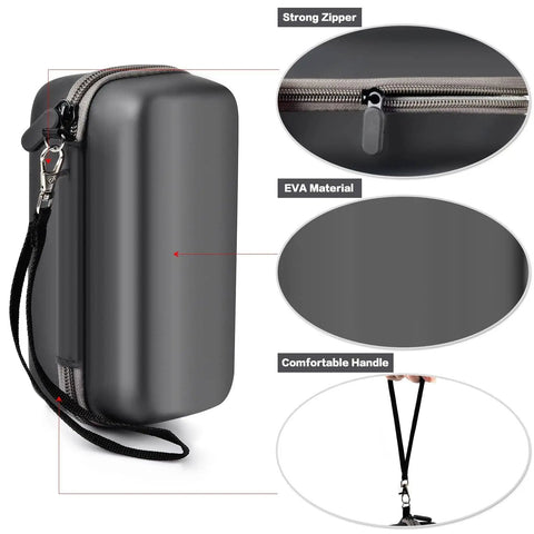 Hard Travel Power Bank Case For Anker USB C Portable Chargers 737 735 736 717 with zippered EVA case and handle.