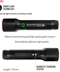 P5R Core Rechargeable Flashlight With High Power LED 500 Lumens Waterproof Light For Home Outdoor Camping And Emergency Use Black