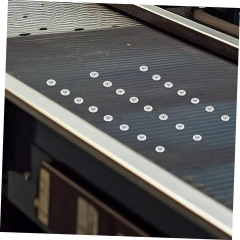 12 Pieces Mounted Bearing Casters Stainless Steel Transfer Bearings for all directional use on conveyor belt