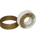Gold Maximum Density PTFE Thread Seal Tape for Plumbing Half Inch By Fifteen Yards on white plastic spool with gold casing