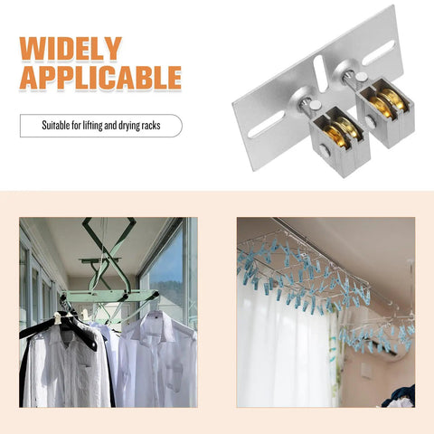 Adjustable Sliding Door Roller Kit With Aluminum Universal Corner Adapter For Patio Door Roller Assembly And Wheels Replacement Does The Trick mounted on ceiling drying rack