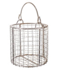 Stainless Steel Ultrasonic Cleaner Basket With Fine Mesh And Swinging Handle Fits Standard Tanks Perfect For Cleaning Lab Tools Electronic Components And Industrial Parts Built Tough For High Heat Without Warping, showing fine mesh design.