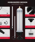 SEDY 500cc fluid extractor with two 9-inch hoses; transparent cylinder and black base; Amazon automotive tool