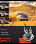 Axial, radial, vertical load capabilities of Two Pack Rear Wheel Bearing And Hub Assembly With Abs For Chevy Cobalt 2009 2010 HHR 2008 2010 Malibu