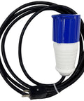 110V power cord with blue and white connector for Heavy Hitter 110 Volt Electric Drum Rotator Mixer.