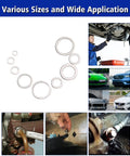 Oil Drain Plug Crush Washer Set Kit With 568 Pieces In 18 Aluminum Gasket Sizes M6-M24 displayed in various automotive applications