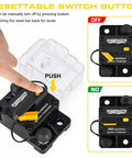 Hella Heavy Duty Built Rugged 60Amp Marine Circuit Breaker With Waterproof Sealed Cover Battery Disconnect Switch Inline Fuse Protector For Solar Boat Trolling Motor Systems with manual reset switch.
