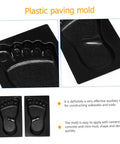 2 Pcs Reusable Paving Molds For Sidewalks And Garden Paths, Diy Cement Brick Tool Set for creative footprint paths