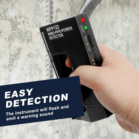 Badass Handheld Metal Detector Wall Stud Finder AC Pipe And Wire Voltage Scanner With Bright LED And Audible Alerts Adjustable Sensitivity Black Tool Built Tough For Weekend Warriors And Pros