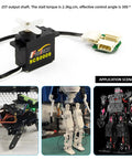 Pro Grade High Torque Micro Servo Kit 2.3Kg Metal Gear 300 Degree Encoder TTL RS485 Serial Bus For Robot Arm RC Helicopter