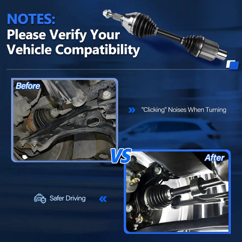 4WD CV Axle Front Left Or Right For Ram 1500 2012 To 2025 Replacement Shaft Heavy Duty 4x4 Vehicle Front Axle Direct Fit Durable Steel Construction Smooth Operation Easy Install Long Lasting Performance, installed under vehicle