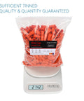 Orange Wire Connectors Pack 500 Pieces Twist On Insulated Electrical Wire Nuts For AWG 20 To 14 in sealed bag on scale
