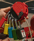 Lockout Tagout Locks 6 Pack OSHA Red LOTO Locks Keyed Different, 2 Keys Per Lock For Industrial Machinery And Electrical Panels