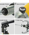 Heavy Duty Hydraulic Gear Puller Kit 5 10 15 20 30 50 Ton With 2 And 3 Jaw Bearing Puller Tool features and components