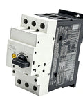 PKZM0-12 Circuit Breaker Game Changer Replacement For Eaton Electrical Protection, industrial grade, black, side view, safe operation.