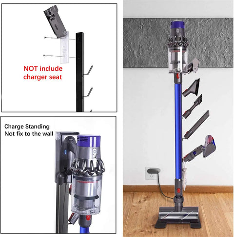 Floor Standing Docking Station For V15 Detect And V11 Series Cordless Vacuum Cleaners with Five Hook Metal Bracket Rack