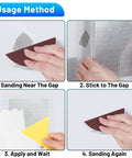 Step-by-step guide for Eight Piece Four Inch Aluminum Drywall Patch Kit with Heavy Duty Wall Hole Patches Scraper and Sandpaper Included