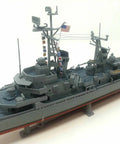 USS Destry 1 To 320 Scale Plastic Naval Battleship Model Kit With Decals For Collectors And Hobbyists, 16 Inch Build Length side view
