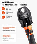 VEVOR 18V Cordless Electric PEX Pipe Press Crimping Tool with aerospace aluminum alloy body and maintenance-free sealed structure.