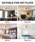 Modern LED Flush Mount Ceiling Light With Ten LED Tubes Rotatable Dope Gold Fixture for Kitchen, Bedroom, Dining Room, Living Room