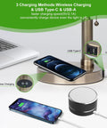 Glass Banker Desk Lamp With Rotatable Glass Shade Retro Modern featuring USB and wireless charging with premium metal base