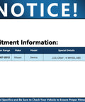 Fitment information for 2007-2012 Nissan Sentra 2.0L with 4-wheel ABS, relevant to 2 Rear Wheel Bearing Hubs For 2007-2012 Nissan Sentra 2.0L.