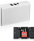 Two Tone Wired Doorbell Chime for Home Front And Rear Doors, 16V 10VA Inside Wall Mount with detailed wiring view