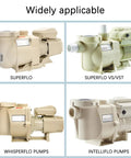 4 Pack 2 Inch Hi Temp Unions For Pool Pumps 2 MIP To 2 PVC Union Fittings with Superflo, Whisperflo, Intelliflo compatibility