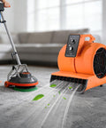 Heavy Duty 1/2 HP Air Mover Delivers 2600 CFM, Portable Blower For Carpets, Floors And More, 3 Speed Settings, 4 Adjustable Angles
