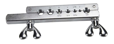 Flaring bar from the 6502 Master Brake Flaring Tool Kit for DIYers, covers single, double, and bubble flares with size markings.