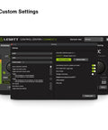 USB C Audio Interface With XLR And Hi Z Input Autosetup Clipguard Compressor And Denoiser control settings screen