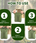 Three Pack Waterproof Dry Bags Set Ultralight Lightweight Dry Sacks 6L 10L 20L For Hiking Camping Kayaking Boating And Swimming