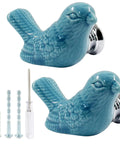 Upgrade Your Cabinetry With These Dope Blue Ceramic Bird Knobs And Pulls Comes With Mounting Hardware For A Quick DIY Home Refresh You Definitely Gonna Want To Add This Slick Vibe To Your Space - Blue ceramic bird knobs with screws and screwdriver.