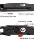 Digital Meat Thermometer For Grilling With Backlit Display, Instant Read In 2 To 4 Seconds, foldable design and battery compartment