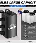 Heavy Duty Canopy Water Weights 88 Lbs Set Of 4 Will Not Blow Away showcased with foldable black water bag