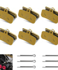 Front And Rear Dirt E Bike Brake Pads For Surron Light Bee X Talaria Sting MX3 MX4 XXX Segway X260 X160 6 pack with clips