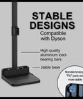 Cordless Vacuum Stand And Docking Station For Dyson V6 V7 V8 V10 V11 V15 SV18 SV21 Wall Mount Rack with stable base design
