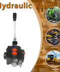 1 Spool Hydraulic Valve 21 GPM 3600 PSI Directional Control Valve With SAE Ports, cast iron body, front view