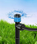 Push To Fit Drip Irrigation Emitters Pack Of 30 With Adjustable 360 Degree Water Flow For One Quarter Inch Tubing in garden
