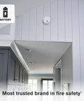Interior with mounted Smoke Alarm With 10 Year Sealed Battery And Dual Sensor Detection, reduces cooking nuisance alarms