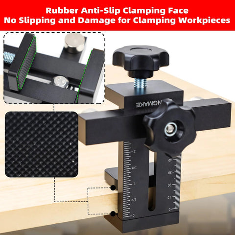 Cabinet Door Positioning Tool Jig With Quick Edge Positioner for Frameless or Face Frame Cabinets Adjustable Mounting Jig