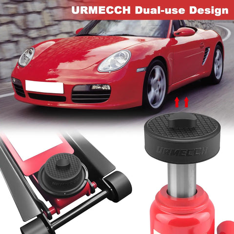 Heavy Duty Car Jack Pad Adapters For Porsche 911 964 993 996 991 Cayman Boxster close-up with anti-slip design and rubber material.