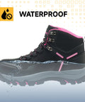 Waterproof Steel Toe Boots For Women Wide Width Non Slip Work Shoes Lightweight Yet Durable Safety Boots With Slip Resistant Soles