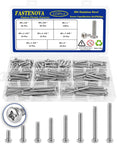 Heavy Duty 123 Piece 304 Stainless Steel Machine Screw Assortment Kit Packed With Hella Tough Phillips Pan Head Fasteners featuring various screw lengths.