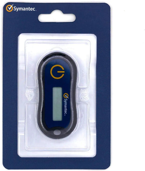 Rock Solid Two Factor Authentication Token Offering Straight Up Totp Code Generation No Fuss Six Digit Display Token With Quick Countdown Timer Pocket Ready Keychain Design on packaging.